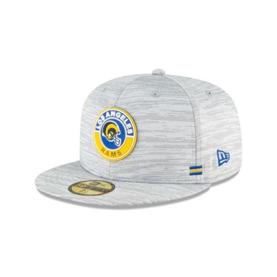 Los Angeles Rams Gorra | New Era NFL Fall Sideline Historic 59fifty Fitted Cap Mexico - Grises